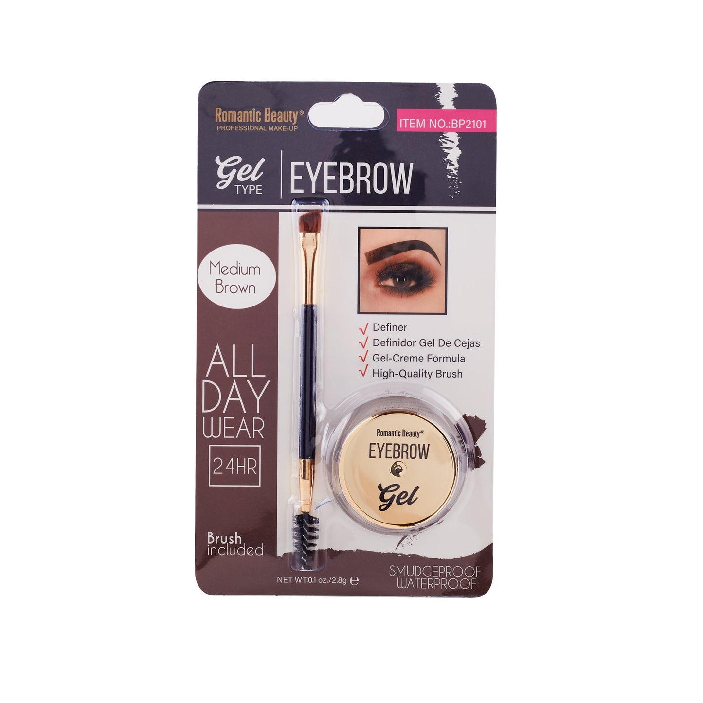 Romantic Beauty EYEBROW GEL ALL DAY WEAR